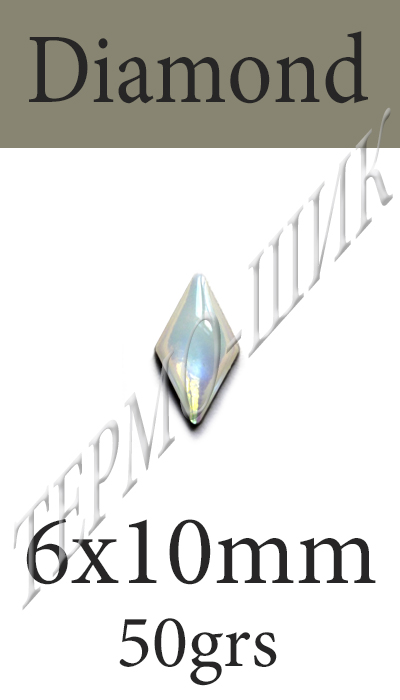 Color Stone Diamond 6x10mm